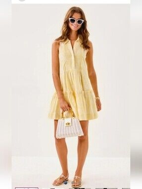 NWT! XXS LILLY PULITZER CALYNN SLEEVELESS POP DRESS IN HONEYCOMB SHELL PRINT